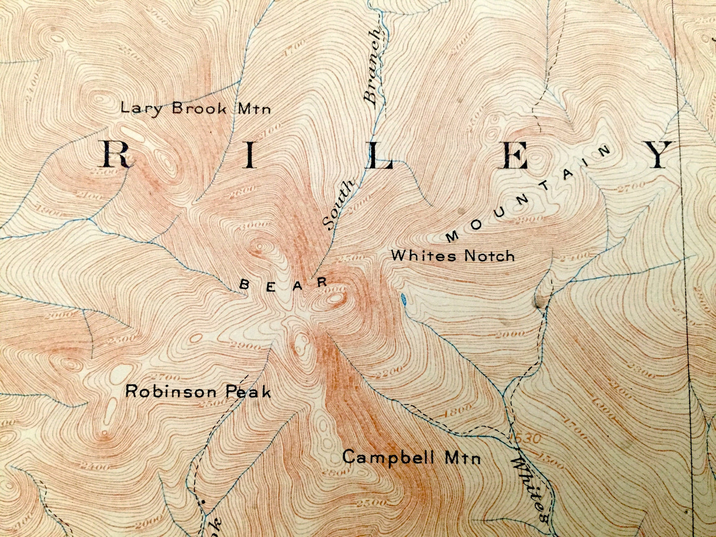 Antique Bethel, Maine 1914 US Geological Survey Topographic Map – Hanover, Newry, Gilead, Albany, Stoneham, Hastings, Mason, Riley