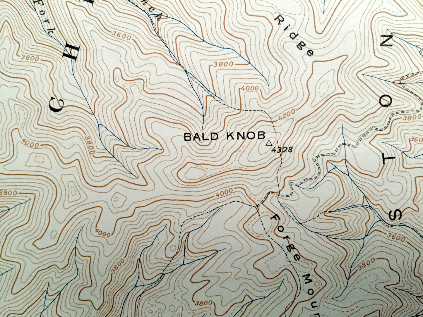 Antique Grayson, Tennessee 1934 US Geological Survey Topographic Map – North Carolina, Virginia, Washington, Johnson, Ashe County, Whitetop