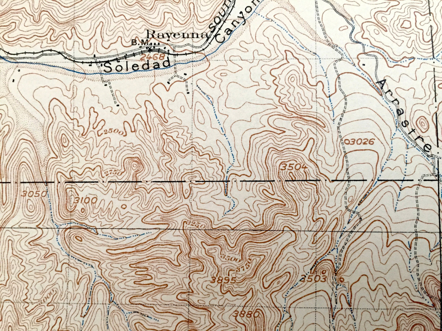 Antique Tujunga, California 1900 US Geological Survey Topographic Map – Los Angeles County, National Forest, San Gabriel Mountains, Acton CA