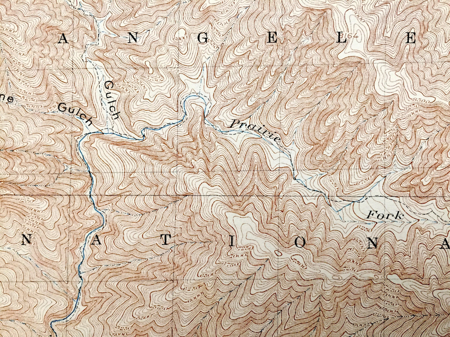 Antique San Antonio Peak, California 1902 US Geological Survey Topographic Map – Mohave Desert, Mojave, Los Angeles San Bernardino County CA