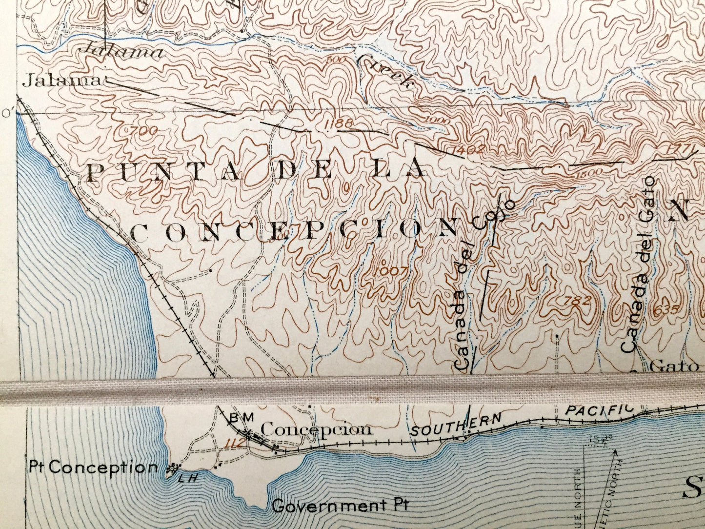 Antique Lompoc, California 1905 US Geological Survey Topographic Map – Santa Barbara, San Luis Obispo, Santa Maria, Los Padres Concepcion CA