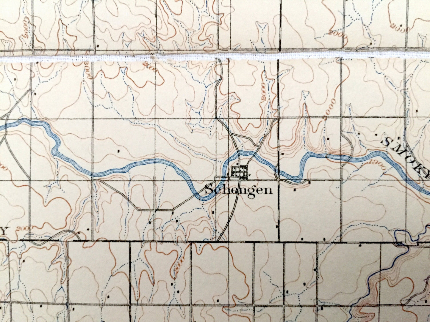Antique Hays, Kansas 1896 US Geological Survey Topographic Map – Ellis, Big Creek, Catherine, Hartsook, Walker Paradise Victoria Lacrosse KS