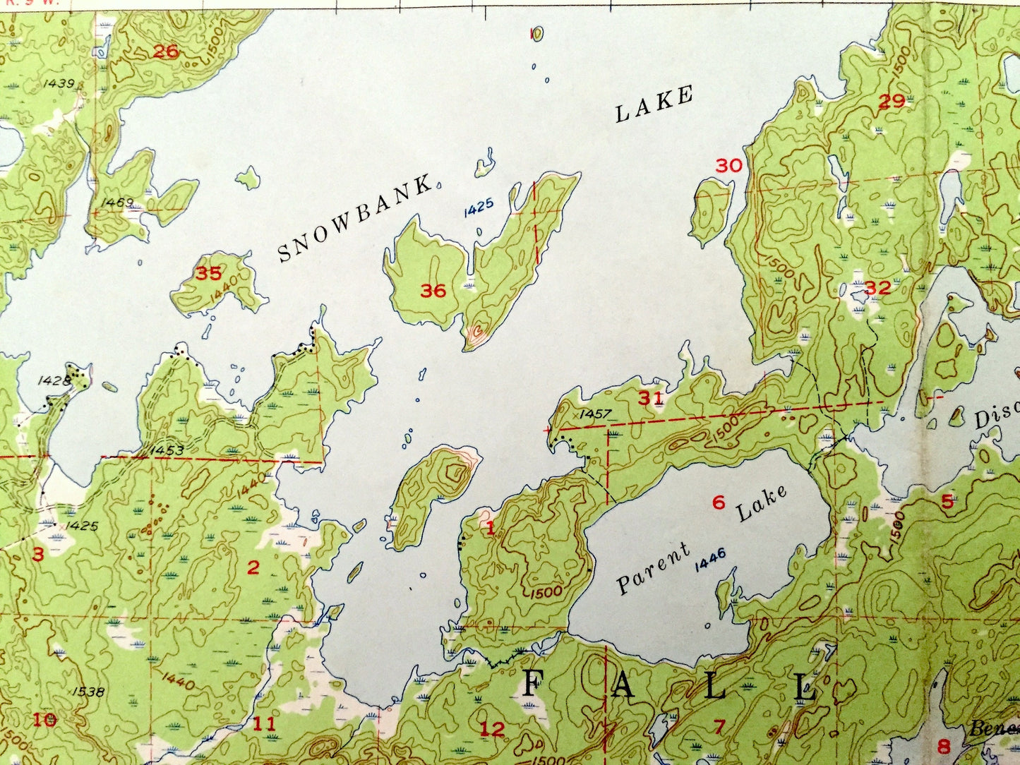 Antique Forest Center, Minnesota 1957 US Geological Survey Topographic Map - Lake County, Beaver Bay, Fall Lake, Superior National Forest MN