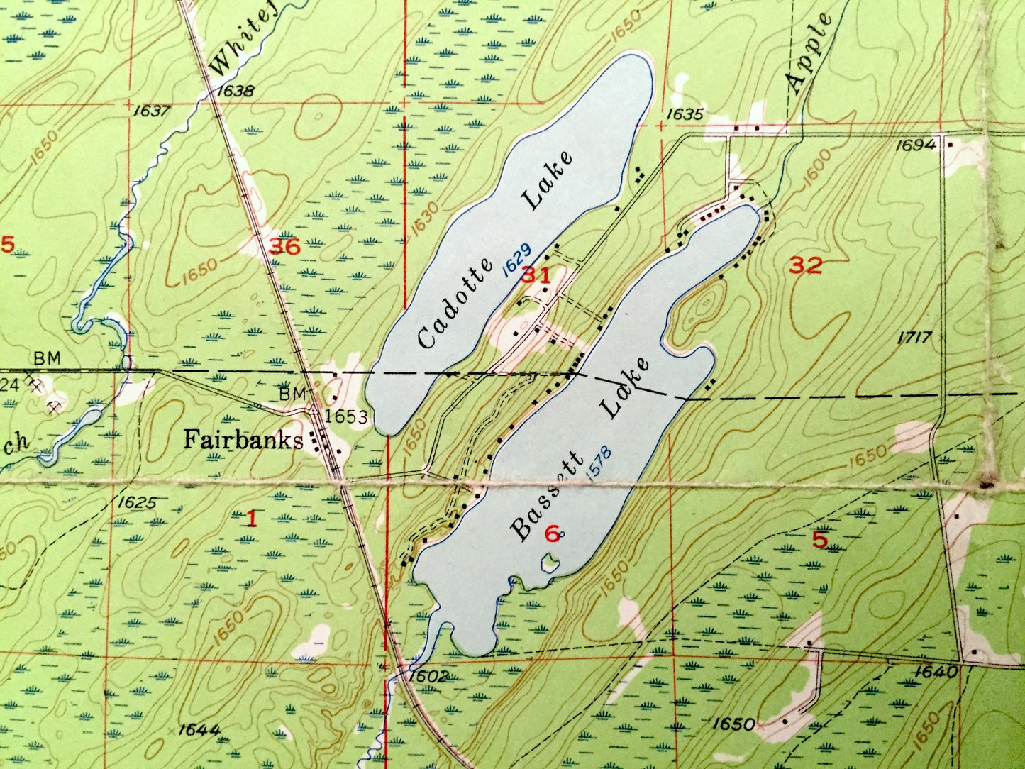 Antique Brimson, Minnesota 1957 US Geological Survey Topographic Map - St Louis County, Ault, Fairbanks, Bassett, Rollins, Breda, Hornby, MN