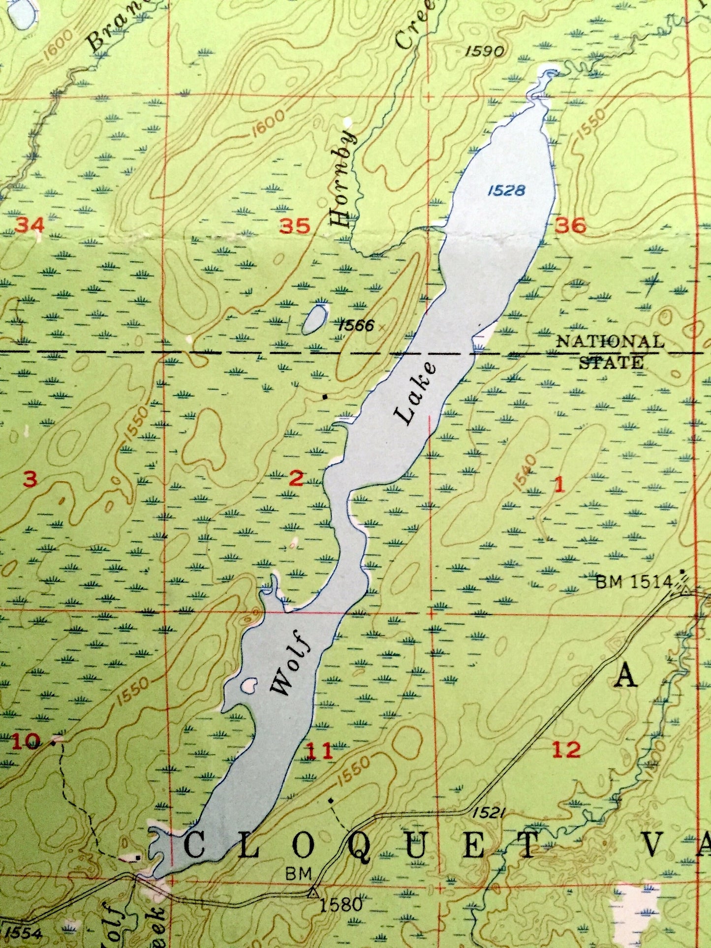 Antique Brimson, Minnesota 1957 US Geological Survey Topographic Map - St Louis County, Ault, Fairbanks, Bassett, Rollins, Breda, Hornby, MN