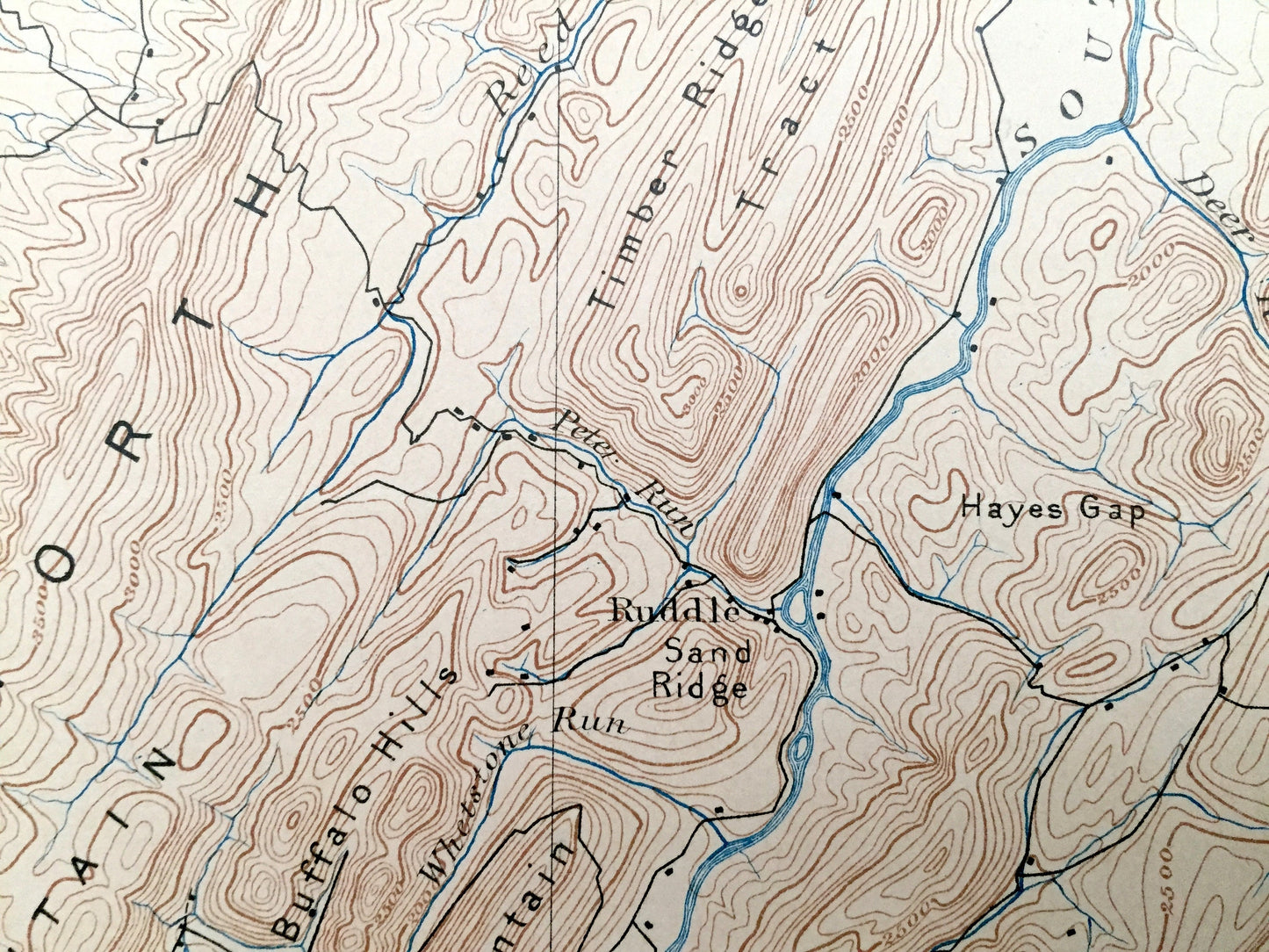 Antique Franklin, West Virginia 1896 US Geological Survey Topographic Map – Pendleton County, Brandywine, Peru, Sweedlin Hill, Fort Seybert