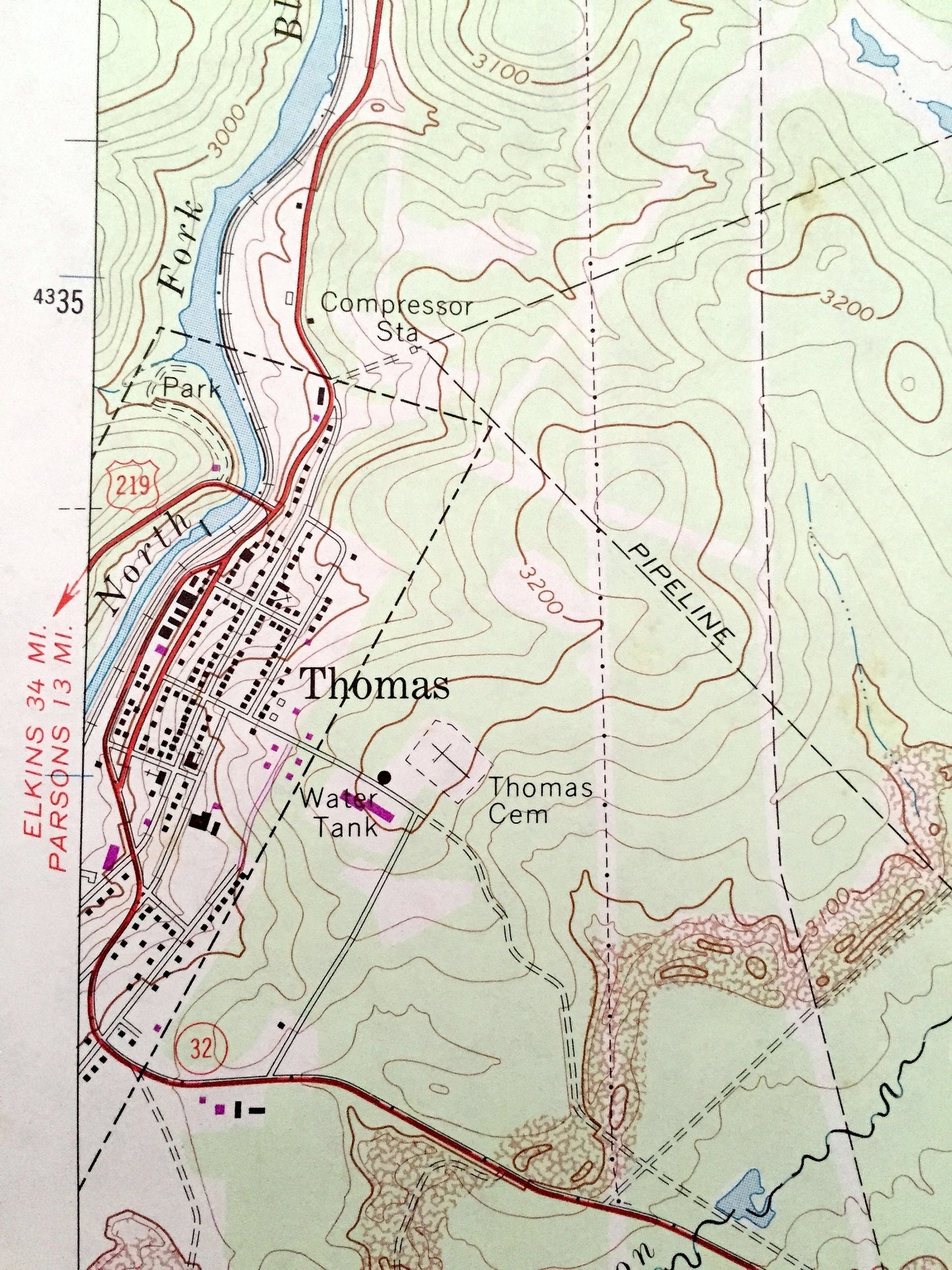 Antique Davis, West Virginia 1967 US Geological Survey Topographic Map - Grant, Tucker, Preston County, Fairfax, Union, Thomas, Wilsonia WV