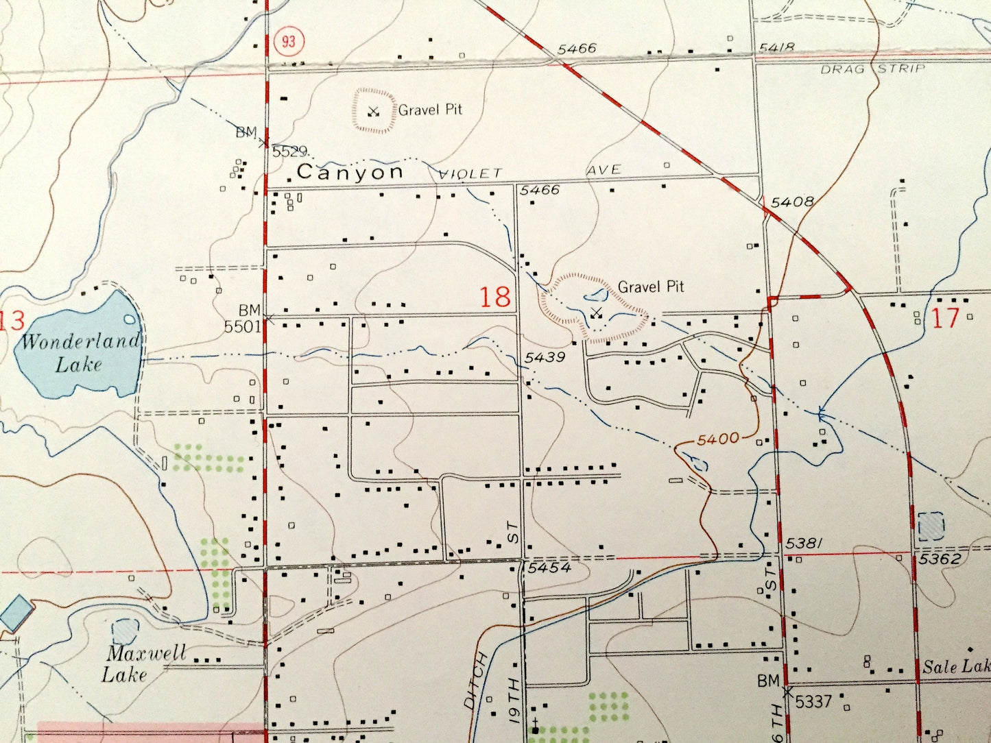 Antique Boulder, Colorado 1957 US Geological Survey Topographic Map – Roosevelt National Forest, University of, Boulder Mountain Park, CO