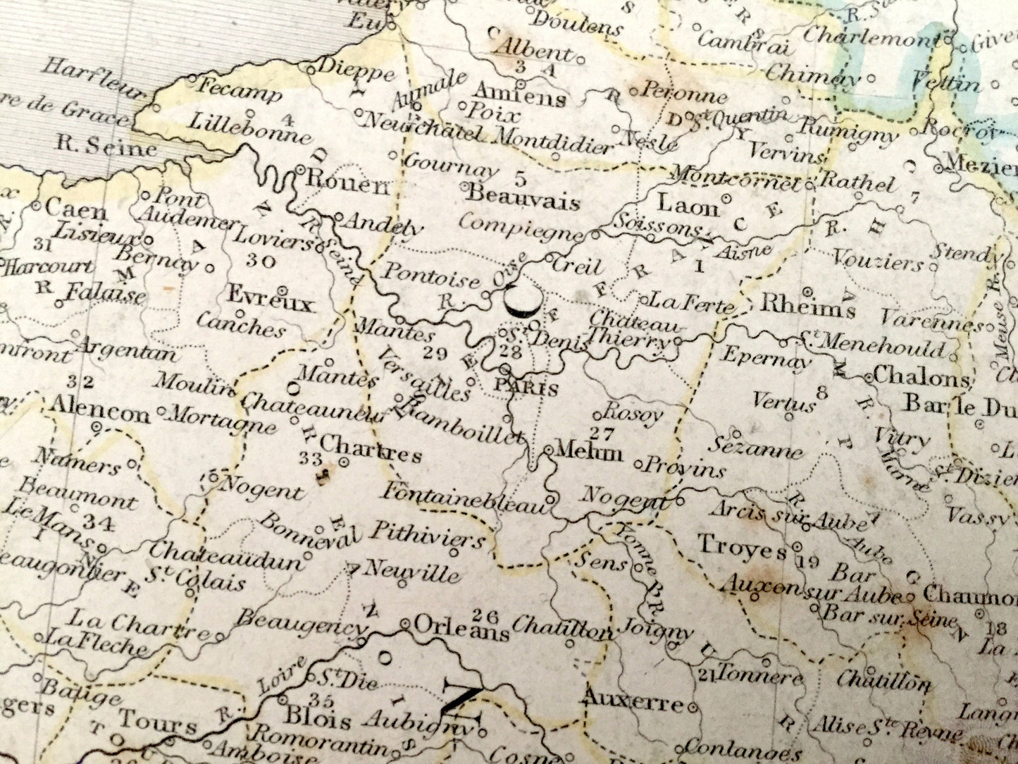 Antique 1838 Central Europe Map from Betts School Atlas – England, France, Prussia, Germany, Austria, Hungary, Italy, Switzerland, Czech EUR