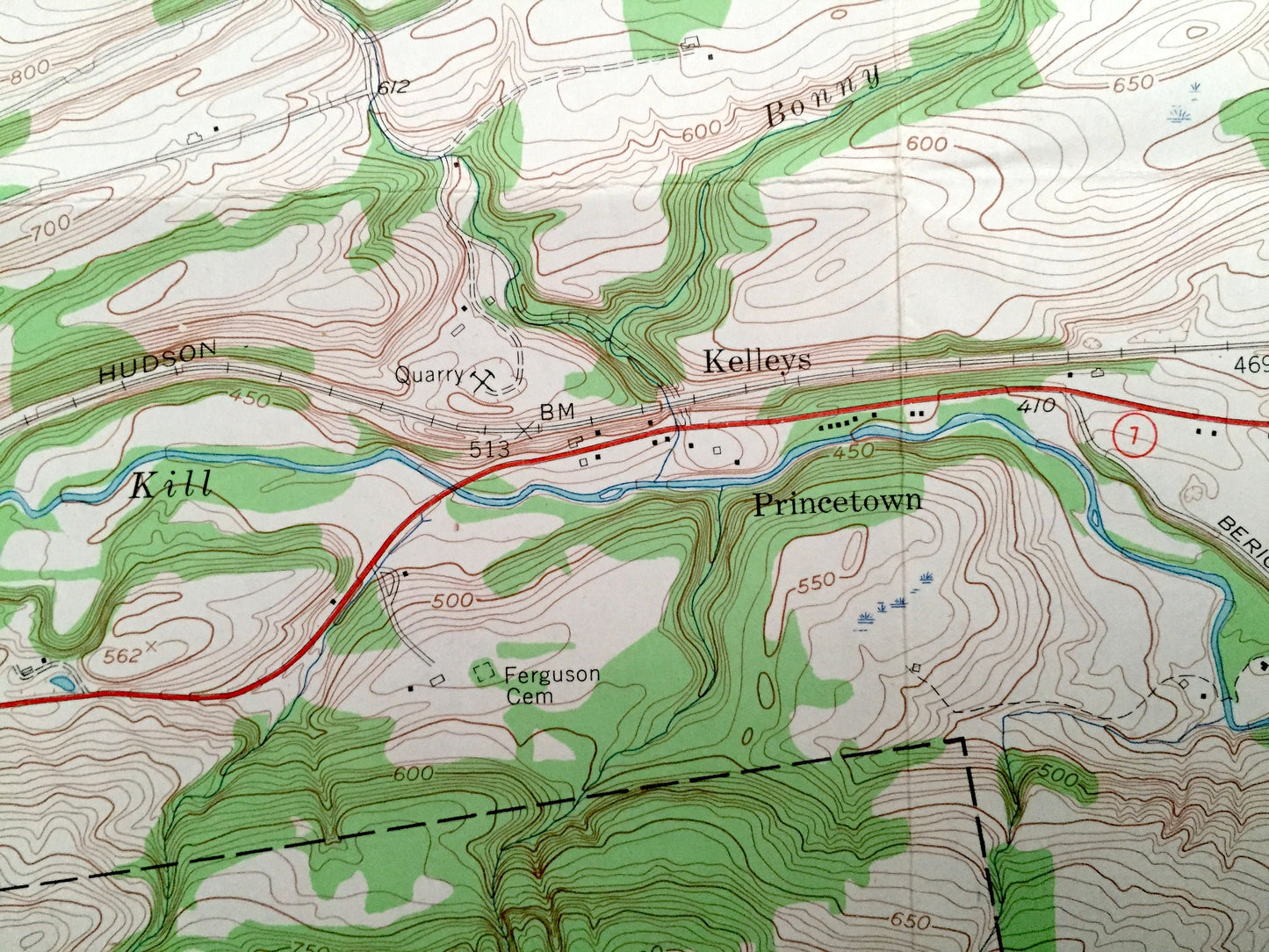 Antique Rotterdam Junction, New York 1954 US Geological Survey Topographic Map – Schenectady County, Glenville, Princetown, Duanesburg NY