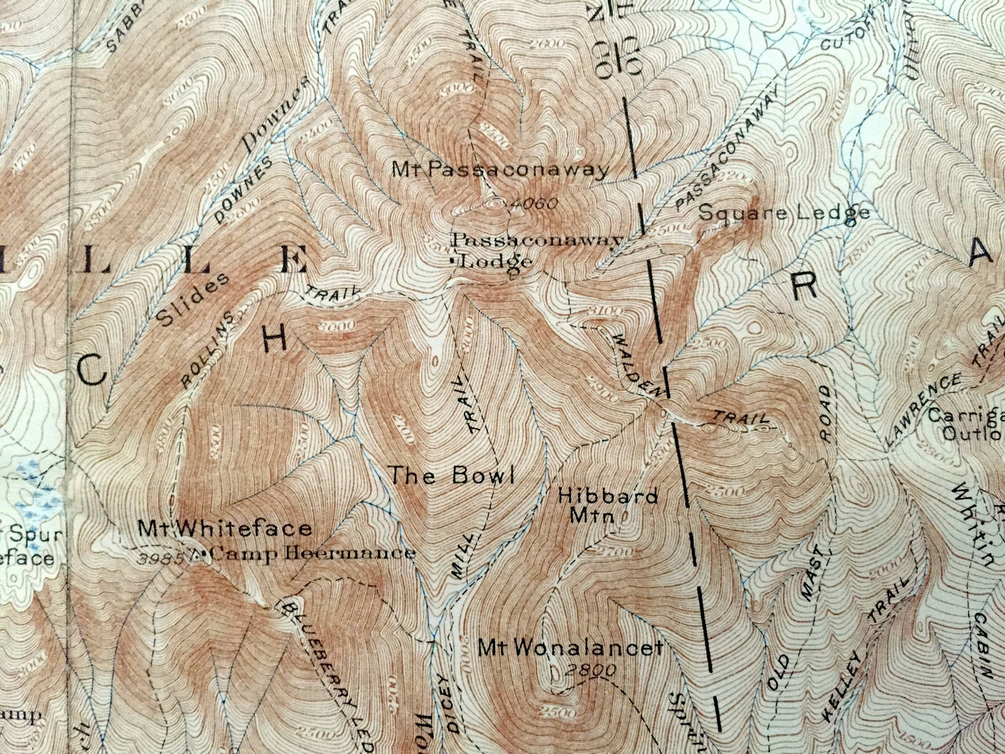 Antique Sandwich, New Hampshire 1931 US Geological Survey Topographic Map – Waterville, Moultonbroro, Squam Lake White Mountains Chocorua NH