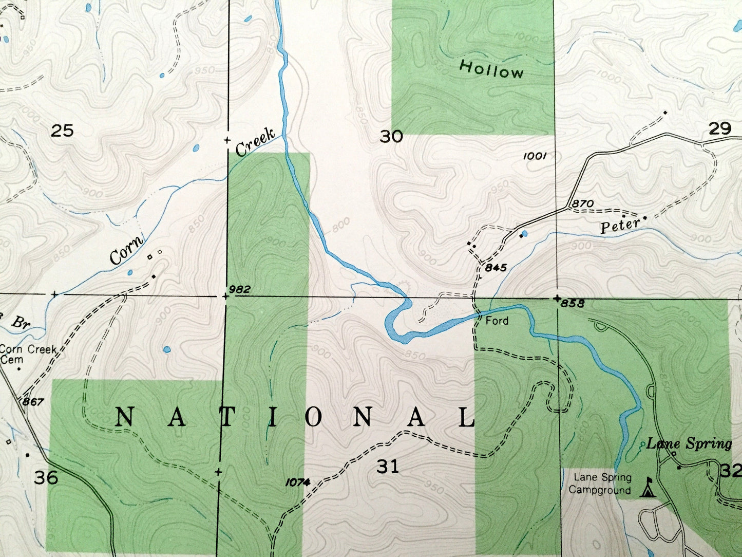 Antique Yancy Mills, Missouri 1951 US Geological Survey Topographic Map – Dent, Phelps County, Vida, Mark Twain National Forest, MO