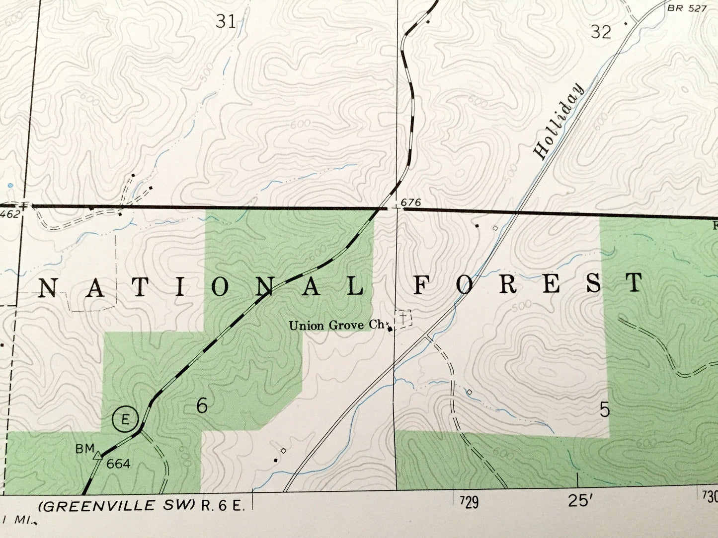 Antique Greenville, Missouri 1966 US Geological Survey Topographic Map – Wayne County, Bounds, Silva, Missionary Acres, Lake Wappapello MO