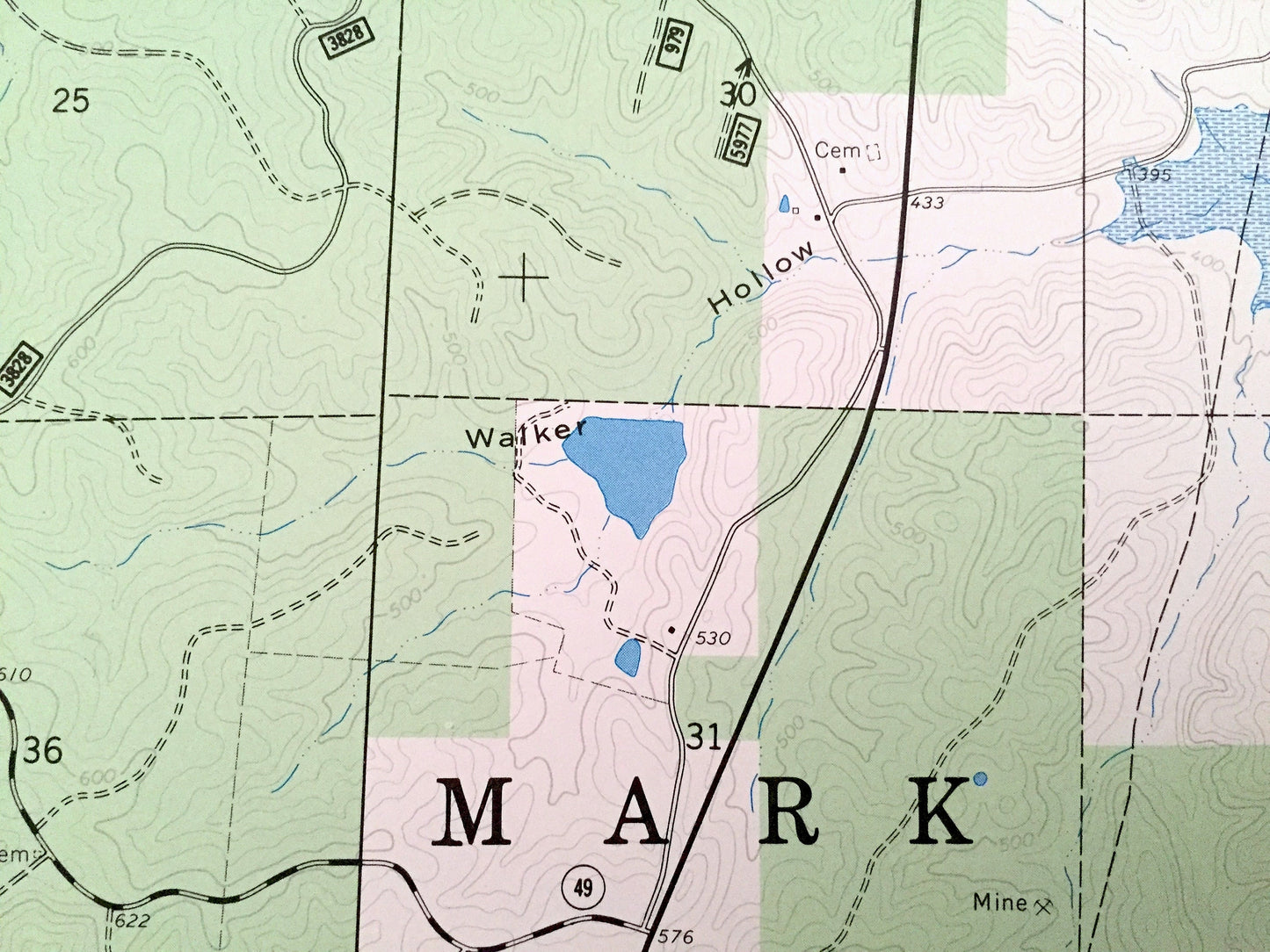 Antique Hendrickson, Missouri 1966 US Geological Survey Topographic Map – Wayne, Butler County, Collins Store, Mark Twain National Forest MO