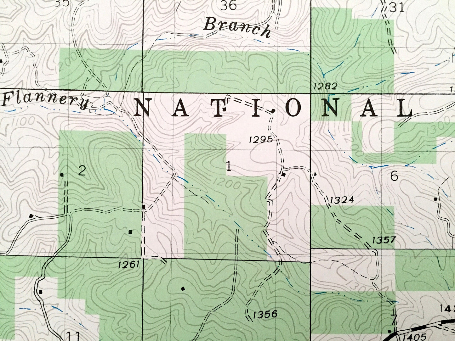 Antique Manes NE, Missouri 1941 US Geological Survey Topographic Map – Laclede, Texas, Wright County, Lynchburg, Mingsville, Embree, MO