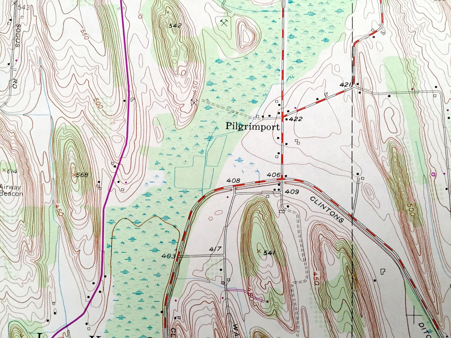 Antique Lyons, New York 1952 US Geological Survey Topographic Map – Wayne, Ontario, Seneca County, Rose, Galen, Junius, Phelps, Clyde, NY