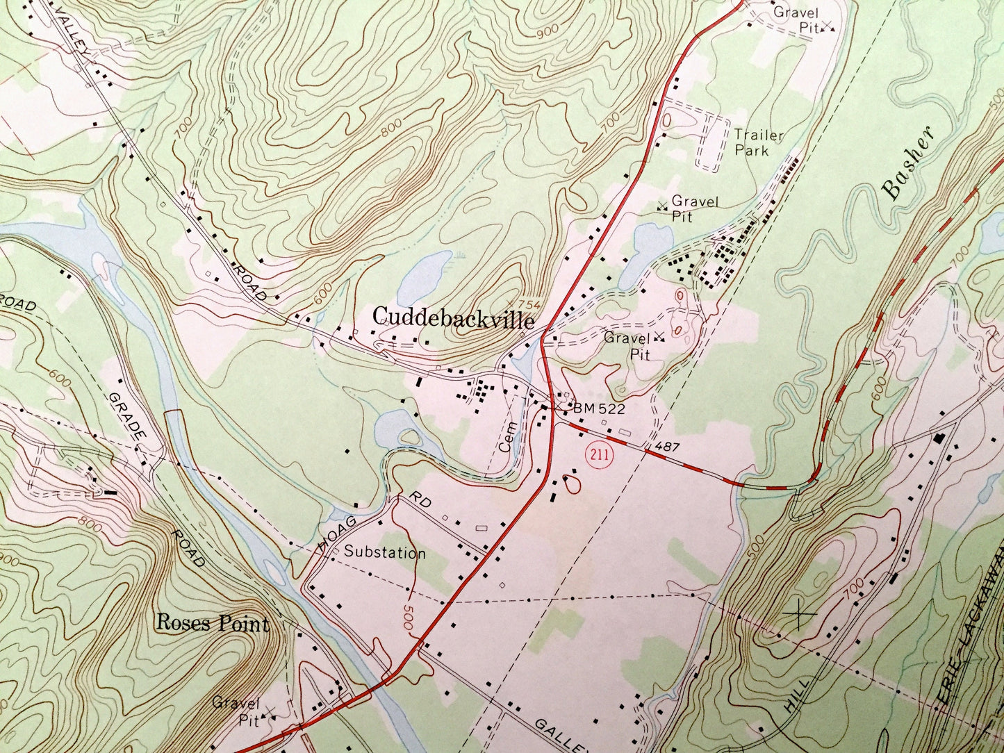 Antique Otisville, New York 1969 US Geological Survey Topographic Map – Sullivan, Orange County, Deer Park, Mount Hope, Greenville, NY