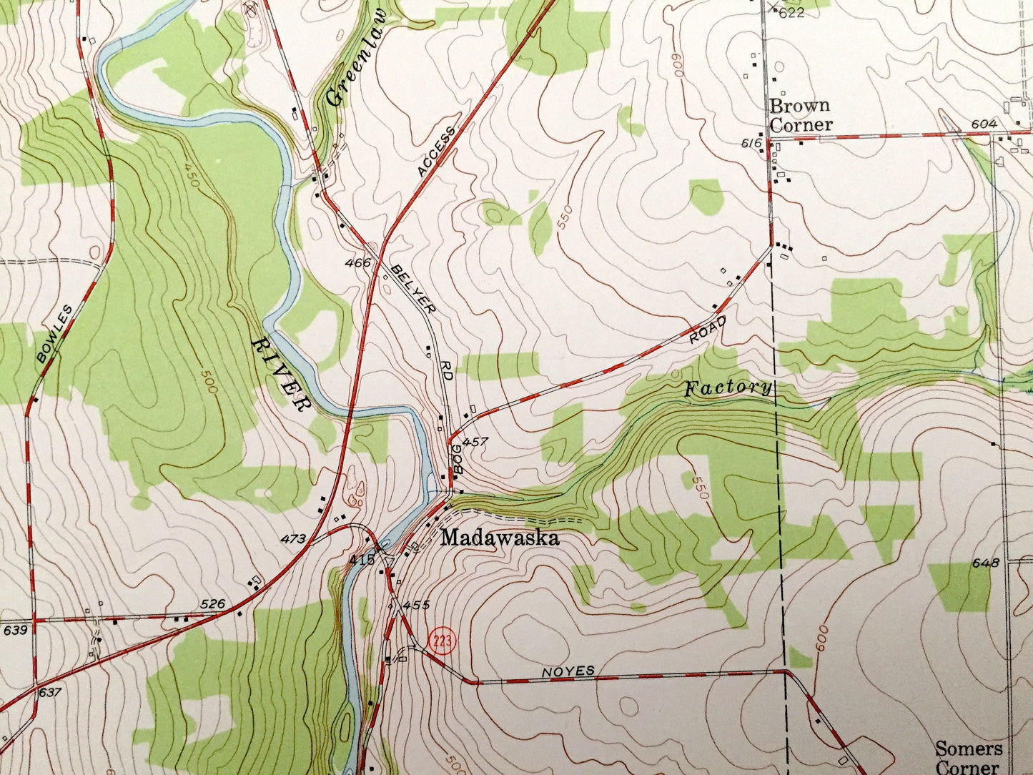 Antique Fort Fairfield NW, Maine 1953 US Geological Survey Topographic Map – Aroostook County, Connor, Caswell, Caribou, Limestone, ME