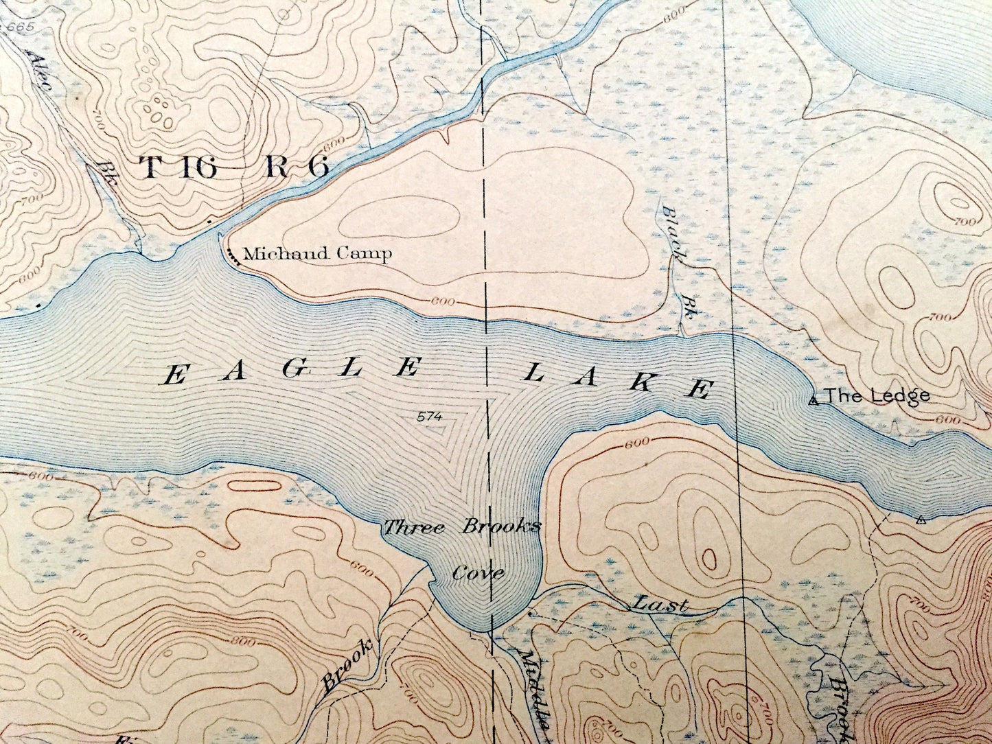 Antique Square Lake, Maine 1931 US Geological Survey Topographic Map – Fort Kent, Frenchville, Saint Agatha, New Canada, Eagle, Aroostook ME