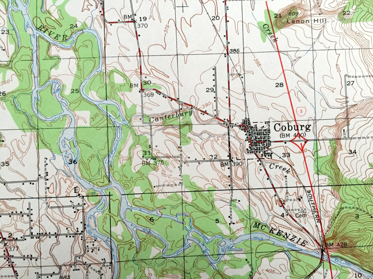 Antique Eugene, Oregon 1946 US Geological Survey Topographic Map – Linn, Lane County, Junction City, Coburg, Meadow View, Springfield, OR