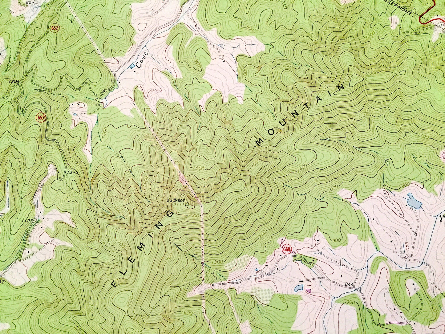 Antique Boonsboro, Virginia 1965 US Geological Survey Topographic Map – Bedford County, Lynchburg, Coleman Falls, Ivy Creek Lake, Golf VA