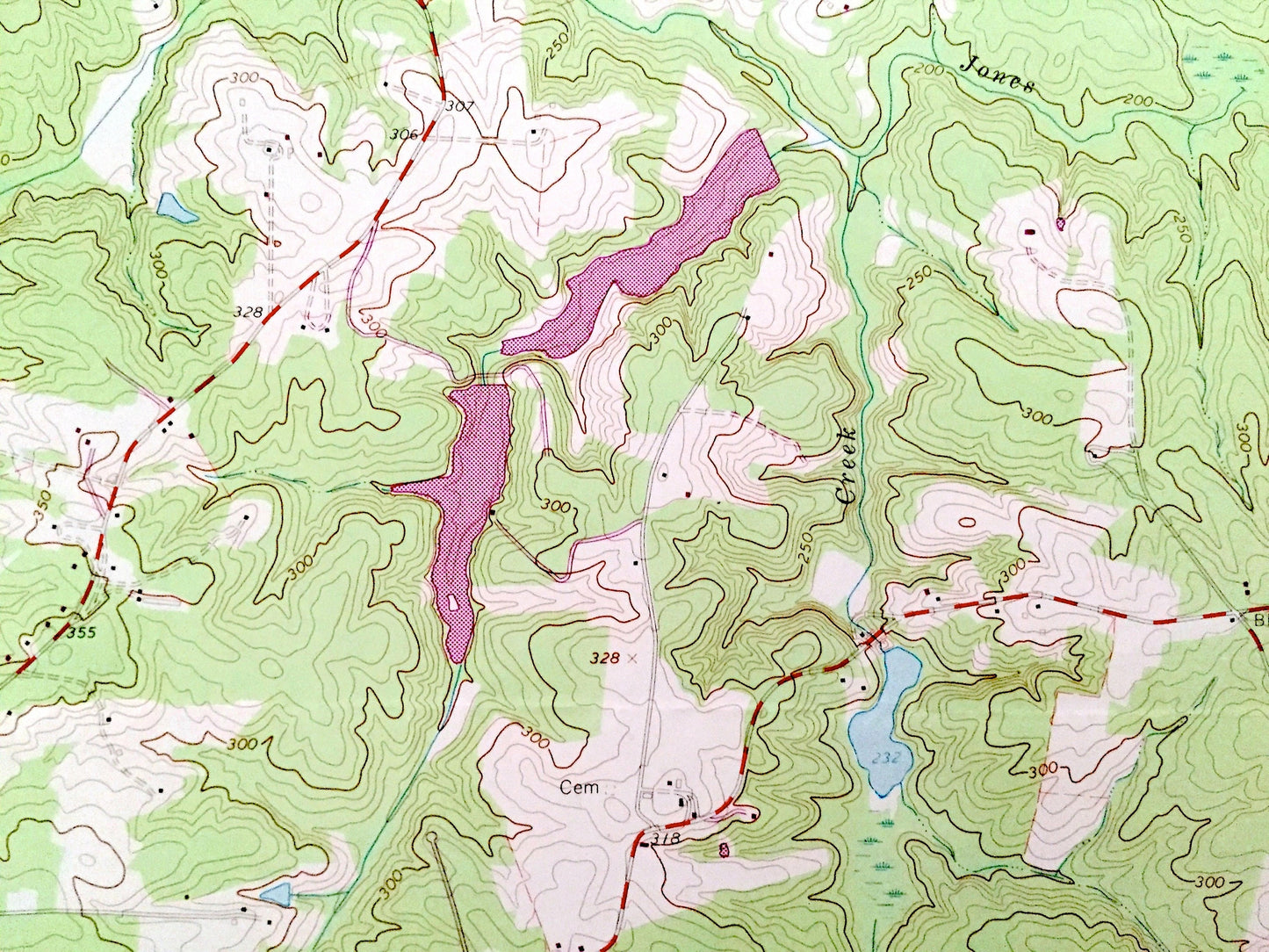Antique Fine Creek Mills, Virginia 1964 US Geological Survey Topographic Map — Goochland, Powhatan County, James River, Subletts, VA