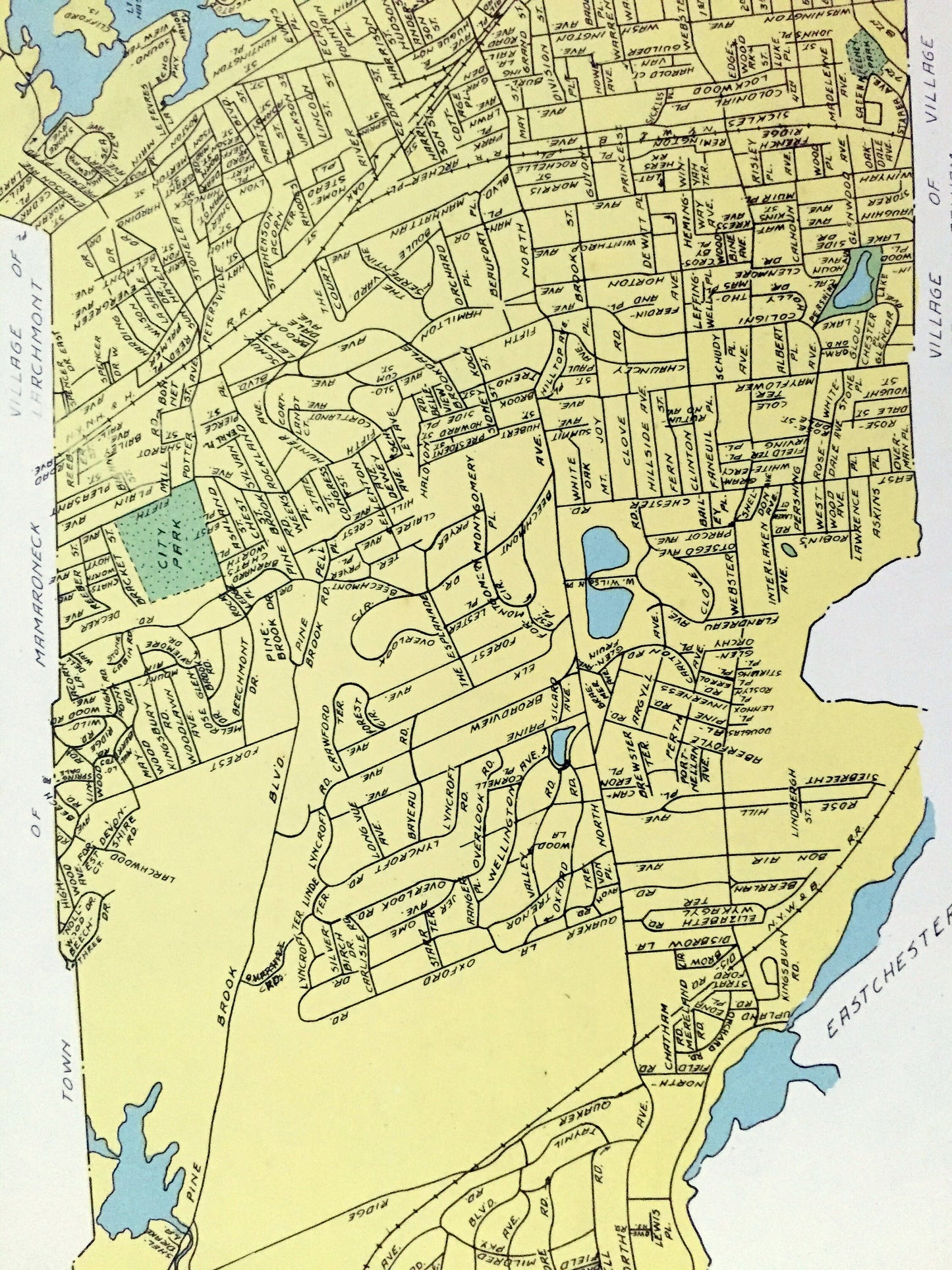 Antique New Rochelle & Troy, New York 1941 Historical Atlas City Street Map – Westchester, Rensselaer County, Hudson River Valley, NY