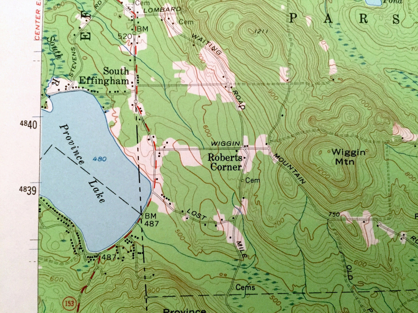 Antique Newfield, Maine 1958 US Geological Survey Topographic Map – York County, Parsonsfield, Limerick, Alfred, Milton, New Hampshire, ME