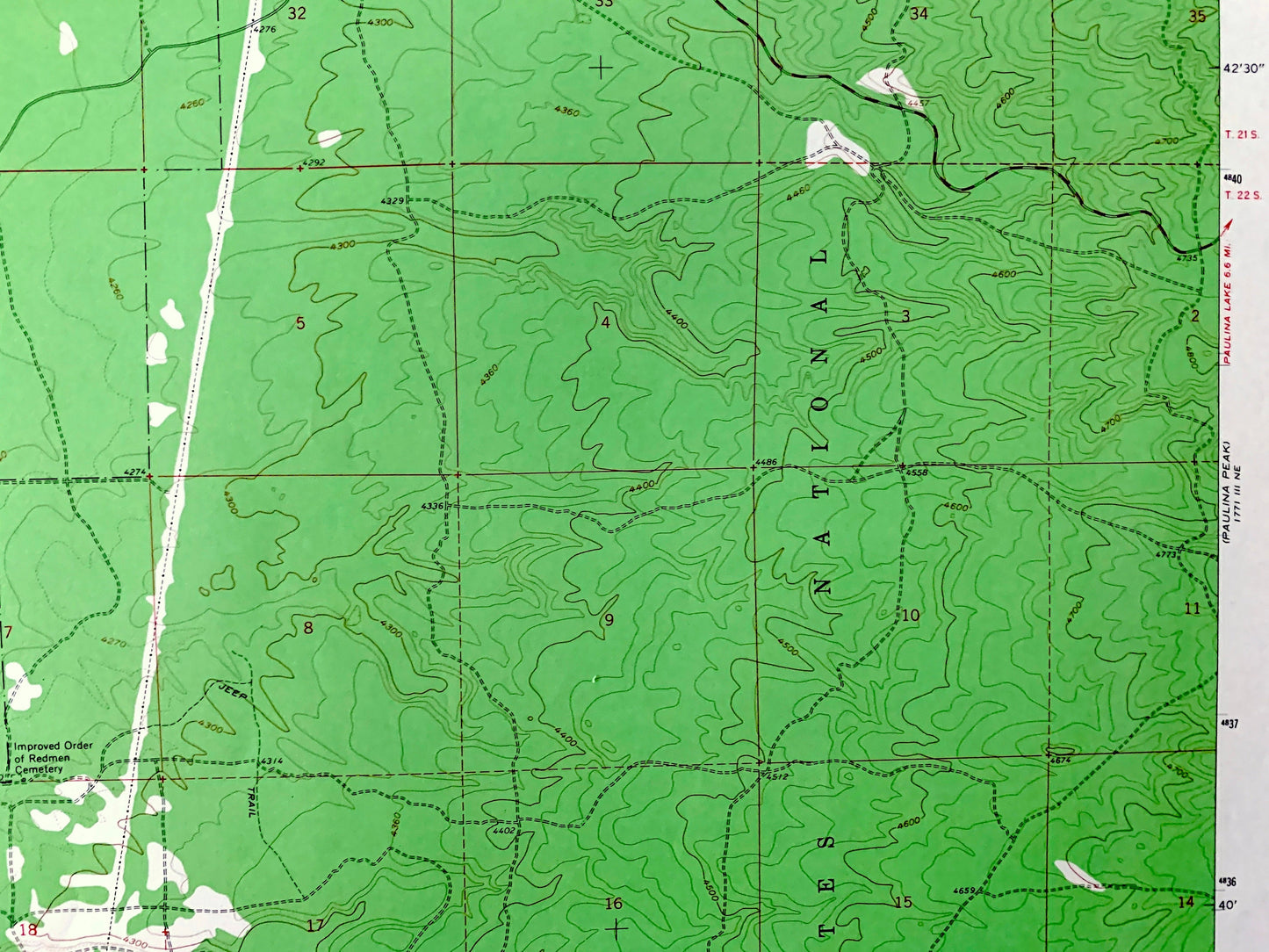 Antique Finley Butte, Oregon 1963 US Geological Survey Topographic Map – Deschutes County, La Pine, Deschutes National Forest, OR