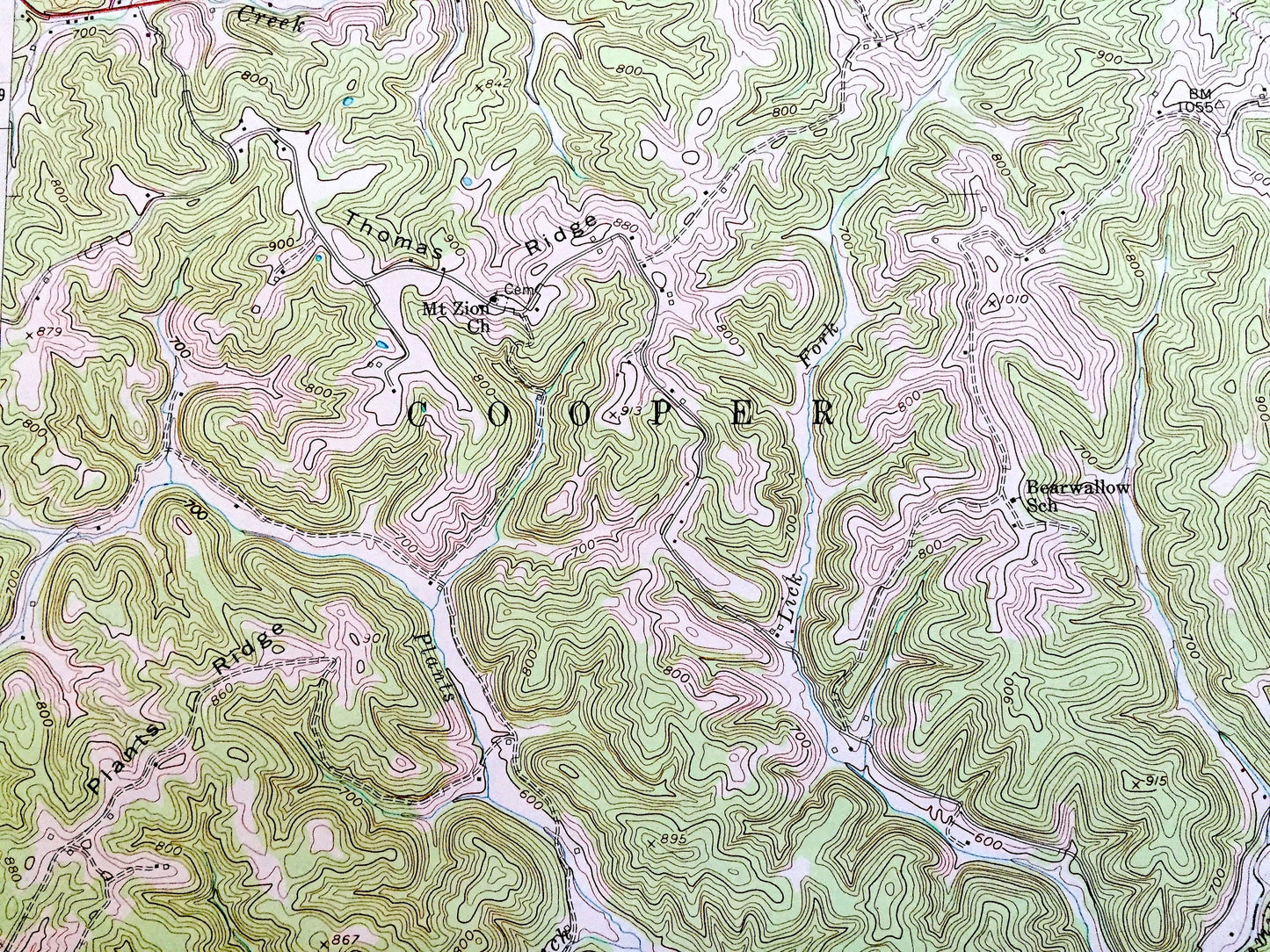 Antique Mount Alto, West Virginia 1958 US Geological Survey Topographic Map – Arbuckle, Leon, Rollins, Harvey Chapel, Union, Baden, WV OH