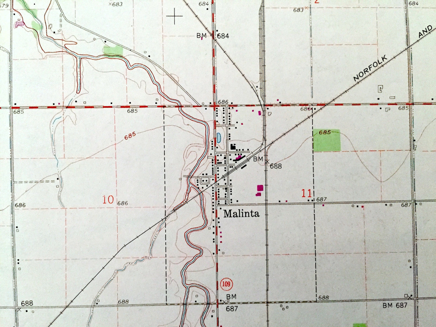 Antique Malinta, Ohio 1960 US Geological Survey Topographic Map – Holgate, Marion, Monroe, Elery, Flatrock, Napoleon, Shunk, Grelton OH