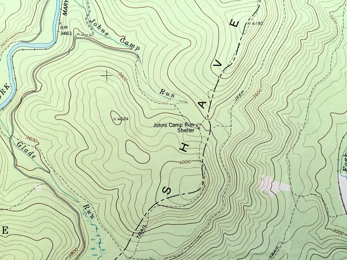 Antique Wildell, West Virginia 1977 US Geological Survey Topographic Map – Pocahontas County, Monongahela National Forest, Alley Bend WV