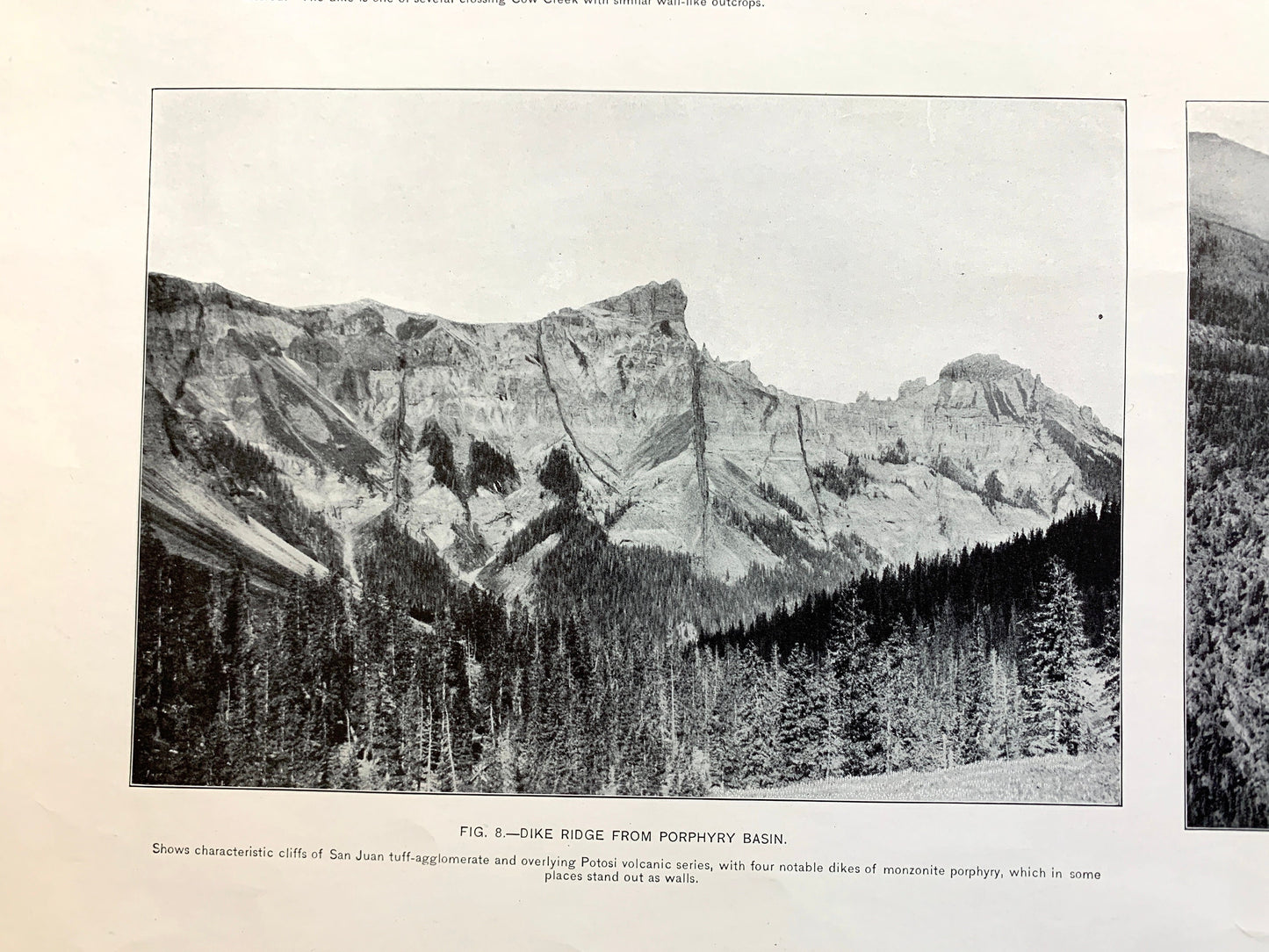 Antique Ouray, Colorado 1907 Rock Formation Photographs – US Geological Survey – Uncompahgre National Forest, Gunnison, Hinsdale County, CO