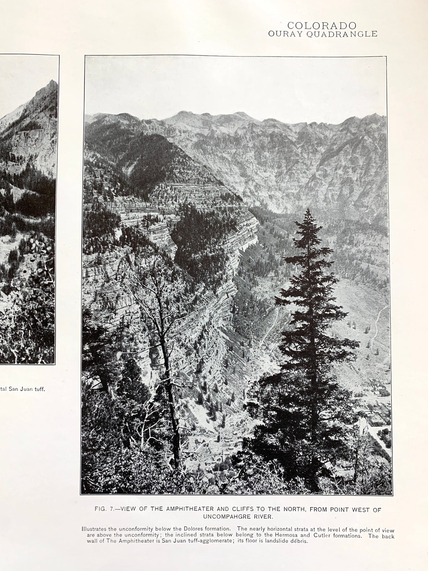 Antique Ouray, Colorado 1907 Rock Formation Photographs – US Geological Survey – Uncompahgre National Forest, Gunnison, Hinsdale County, CO