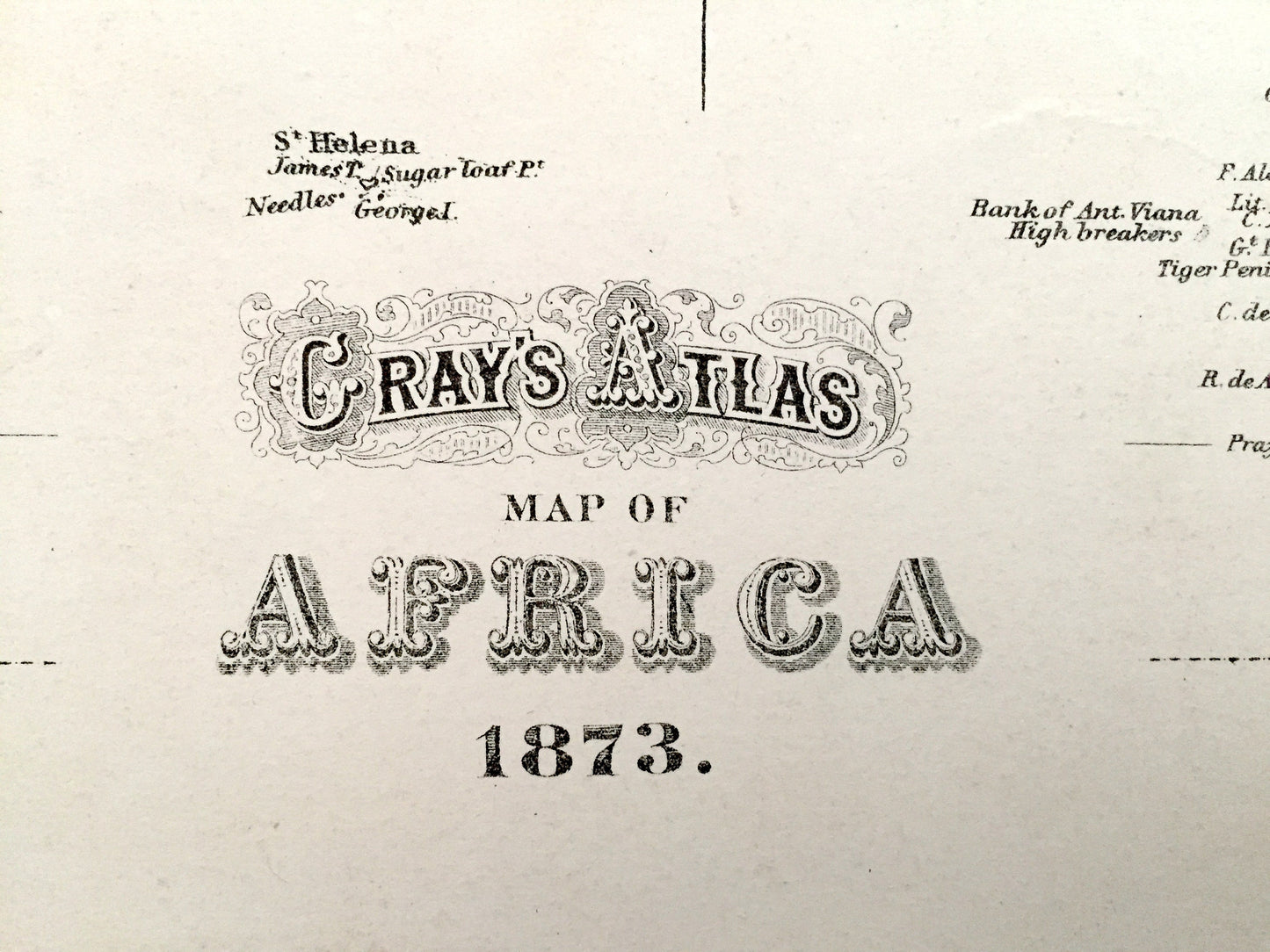 Antique 1874 Africa and Europe Map from O.W. Gray's Atlas of United States of America; Stedman, Brown & Lyon – Sudan, Sahara, Congo, Egypt