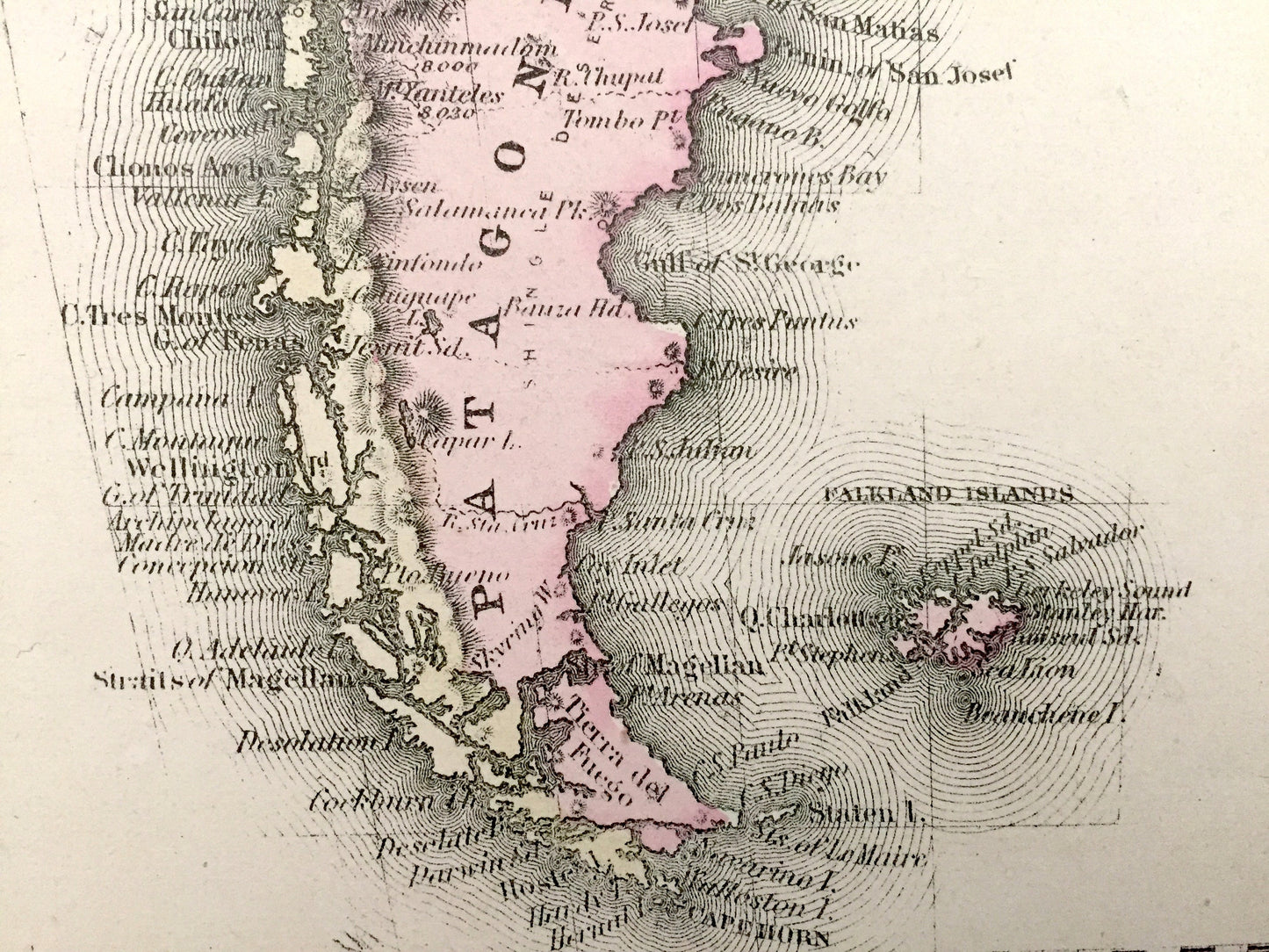 Antique 1874 North America and South America Map from O.W. Gray's Atlas of United States of America; Stedman, Brown & Lyon – USA, Brazil