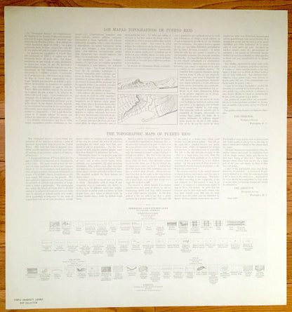 Antique Central Aguirre, Puerto Rico 1945 US Geological Survey Topographic Map – Salinas, Guayama, Coquí, Jobos, Las Mareas, Infierno PR