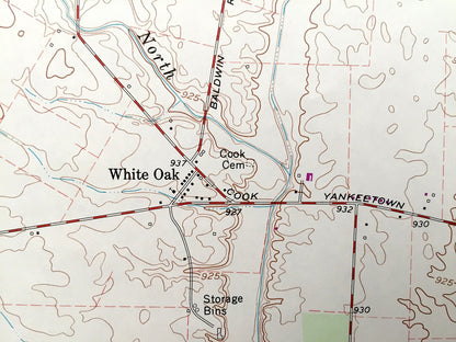 Antique Mount Sterling Ohio 1961 US Geological Survey Topographic Map – Pleasant, Range, Madison, White Oak, Madison Mills, Pancoastburg