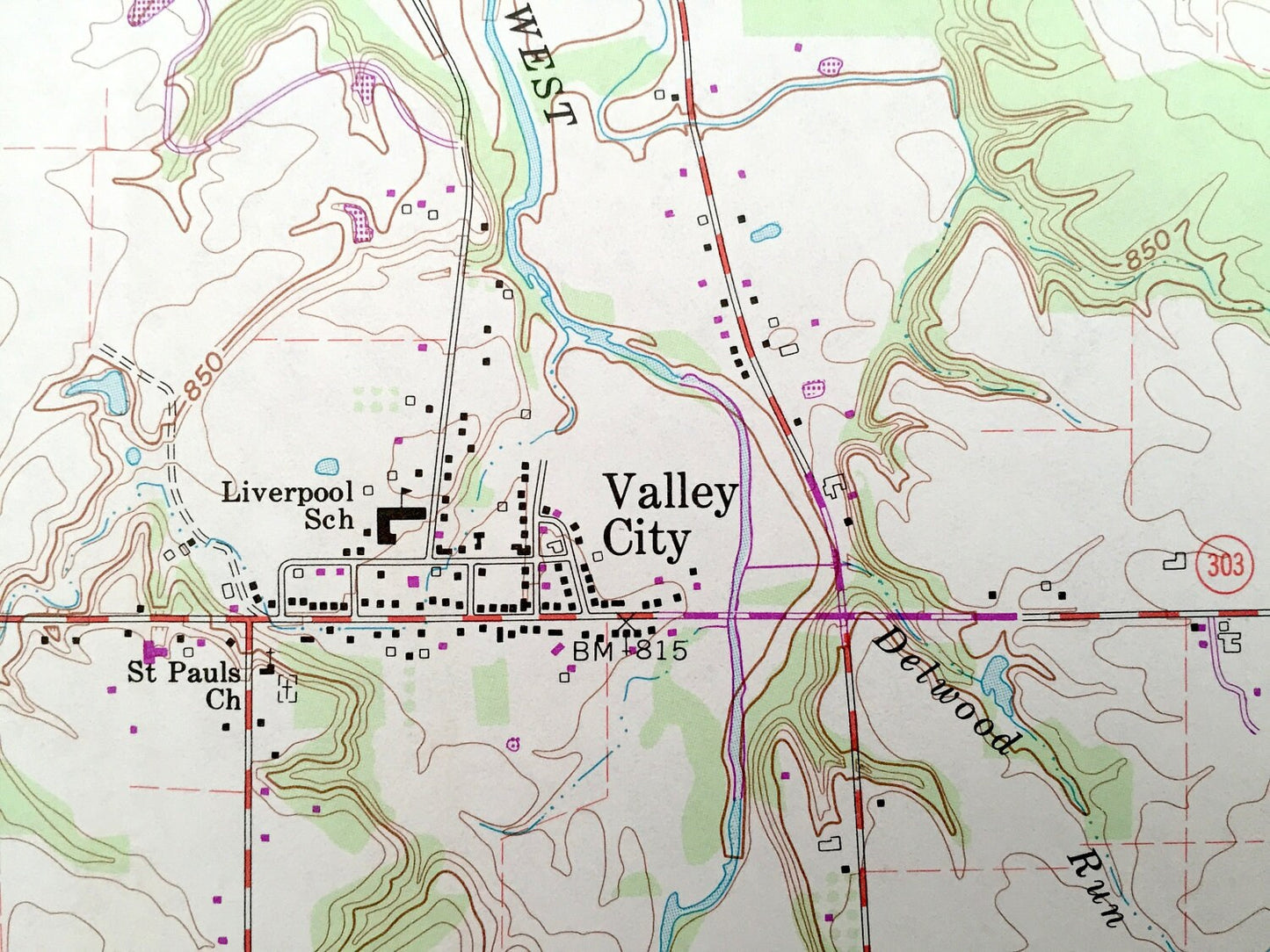 Antique Mallet Creek, Ohio 1961 US Geological Survey Topographic Map – Grafton, Liverpool, Abbeyville, Lafayette, Litchfield, Medina