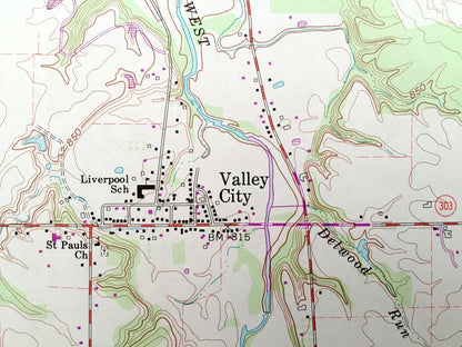 Antique Mallet Creek, Ohio 1961 US Geological Survey Topographic Map – Grafton, Liverpool, Abbeyville, Lafayette, Litchfield, Medina