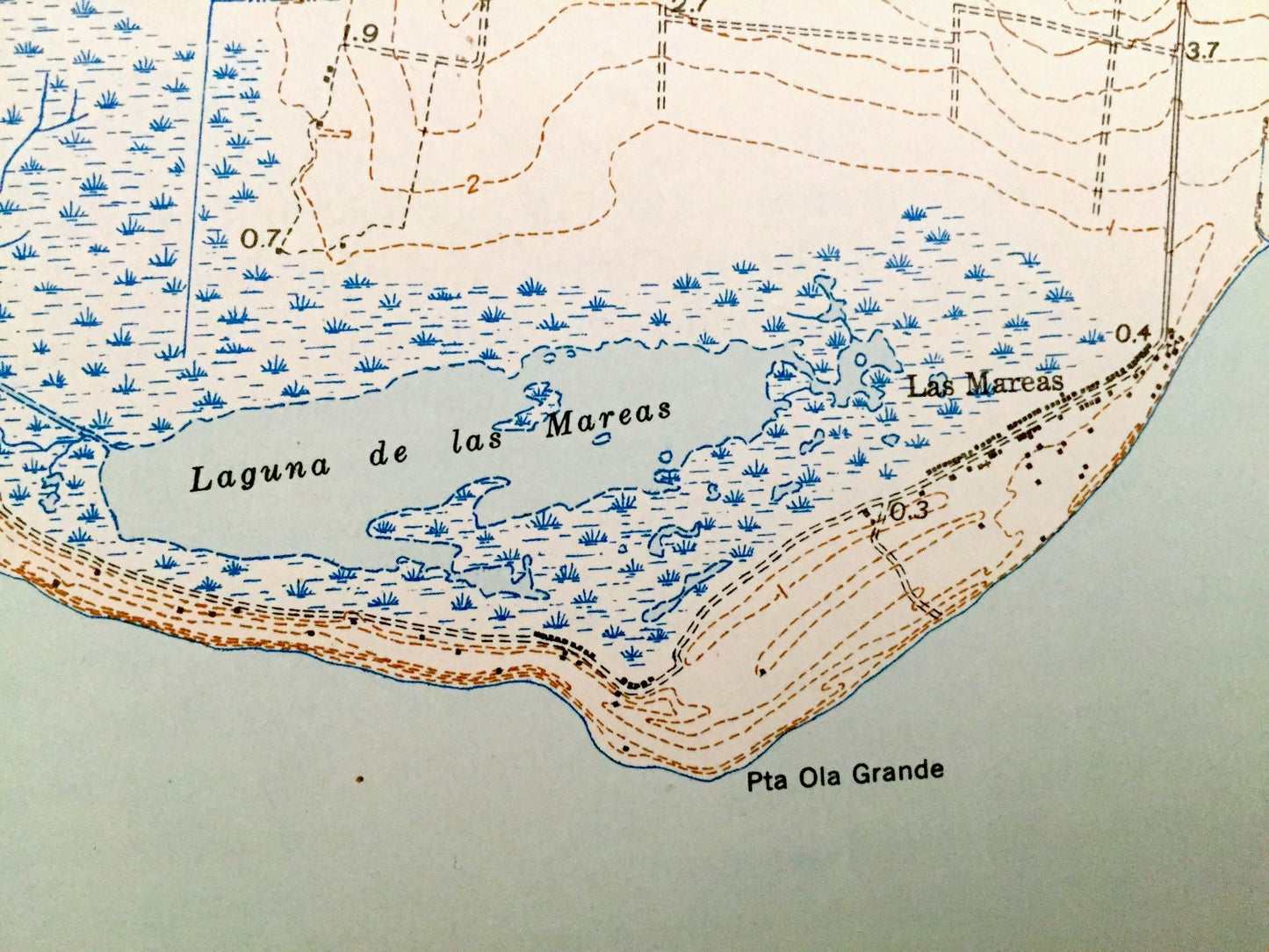 Antique Central Aguirre, Puerto Rico 1945 US Geological Survey Topographic Map – Salinas, Guayama, Coquí, Jobos, Las Mareas, Infierno PR