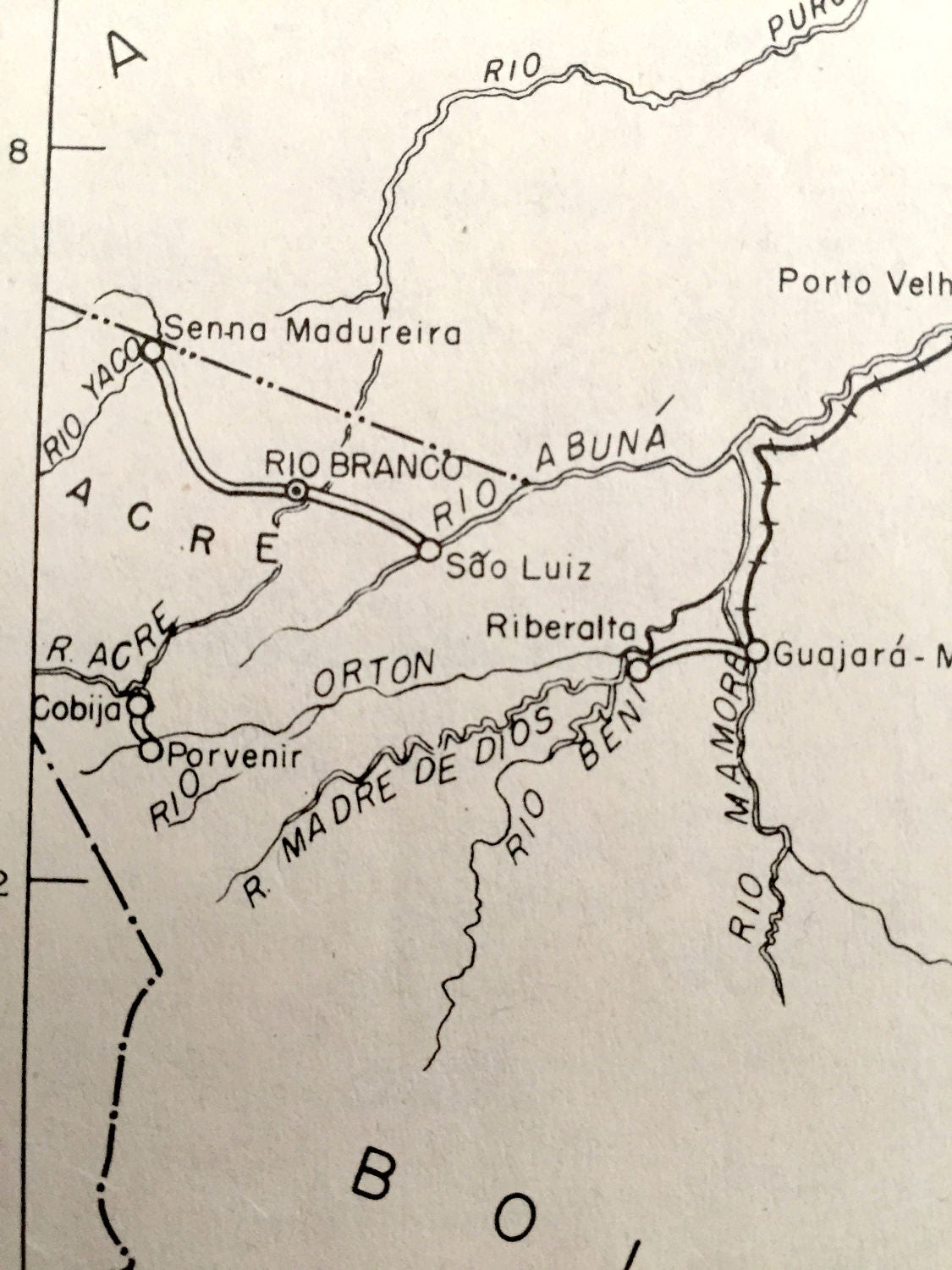 Antique Amazonas-Matto Grosso Region 1943 Formerly Restricted US Government Map – Goyaz, São Paulo, Paraguay, Bolivia, Pará, South America