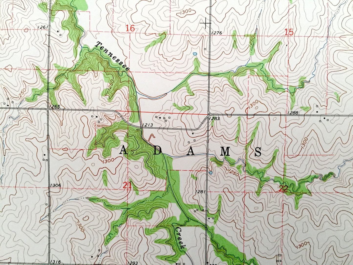 Antique Oneida, Kansas 1961 US Geological Survey Topographic Map – Gilman, Rock Creek, Adams, Capioma, Nemaha County