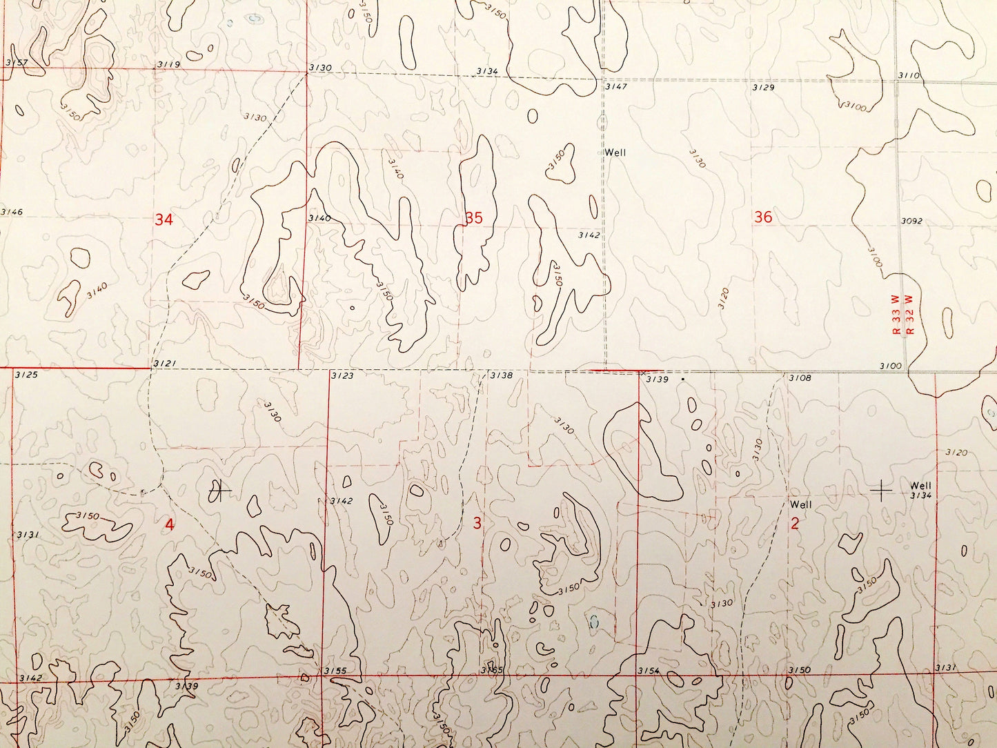Antique Sutherland Reservoir East, Nebraska 1971 US Geological Survey Topographic Map – Lincoln County, Sutherland State Park, North Platte
