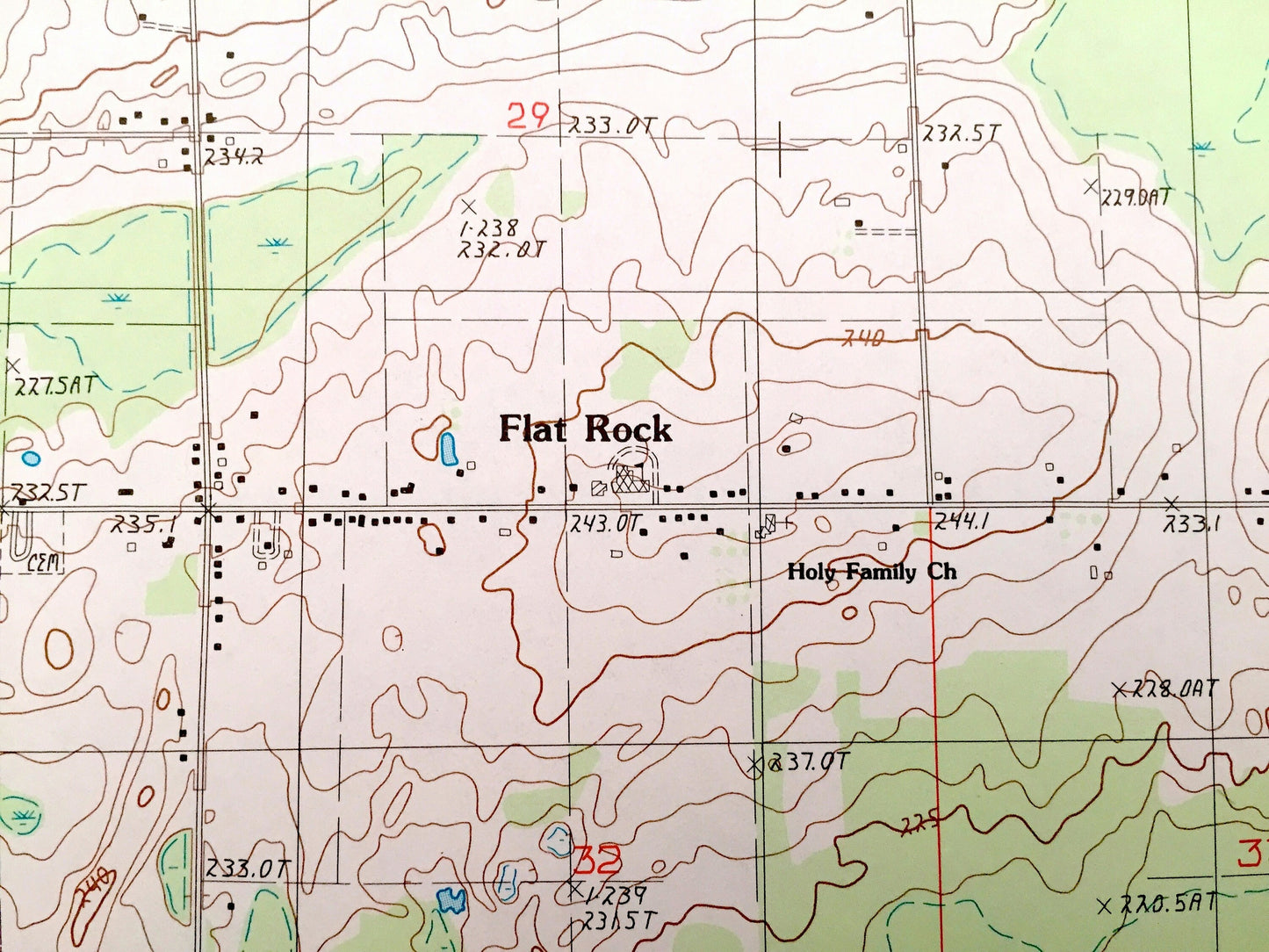 Antique Chandler, Michigan 1985 US Geological Survey Topographic Map – Escanaba, Cornell, Wells, Ford River, Flat Rock, Riverland