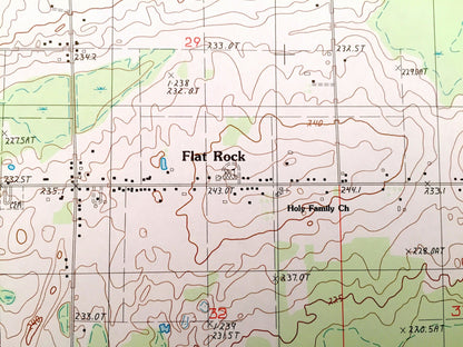 Antique Chandler, Michigan 1985 US Geological Survey Topographic Map – Escanaba, Cornell, Wells, Ford River, Flat Rock, Riverland