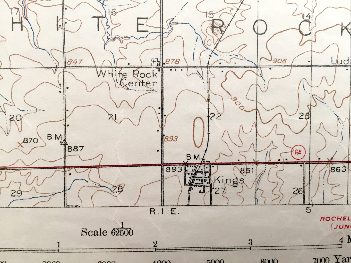 Antique Kings, Illinois 1918 US Geological Survey Topographic Map – Rockford, Camp Grant, Cherry Valley, Byron, Winnebago, Ogle County, IL