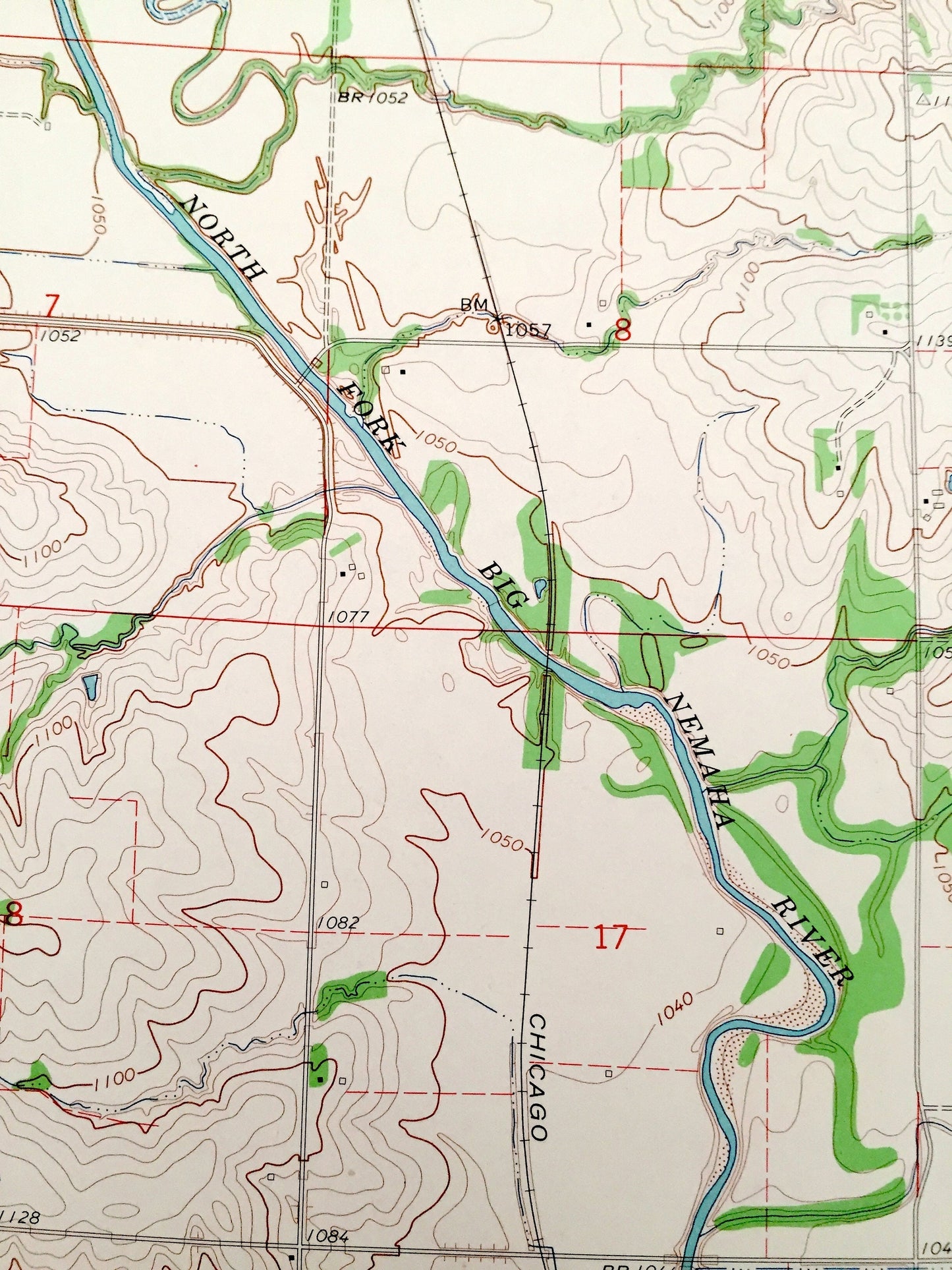 Antique Table Rock, Nebraska 1965 US Geological Survey Topographic Map – Sheridan, Humboldt, Franklin, Clear Creek, Pawnee, Richardson