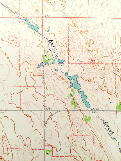 Antique Haigler, Nebraska & Nutty Combe, Kansas 1961 US Geological Survey Topographic Map – Dundy County, Cheyenne County, Republican River
