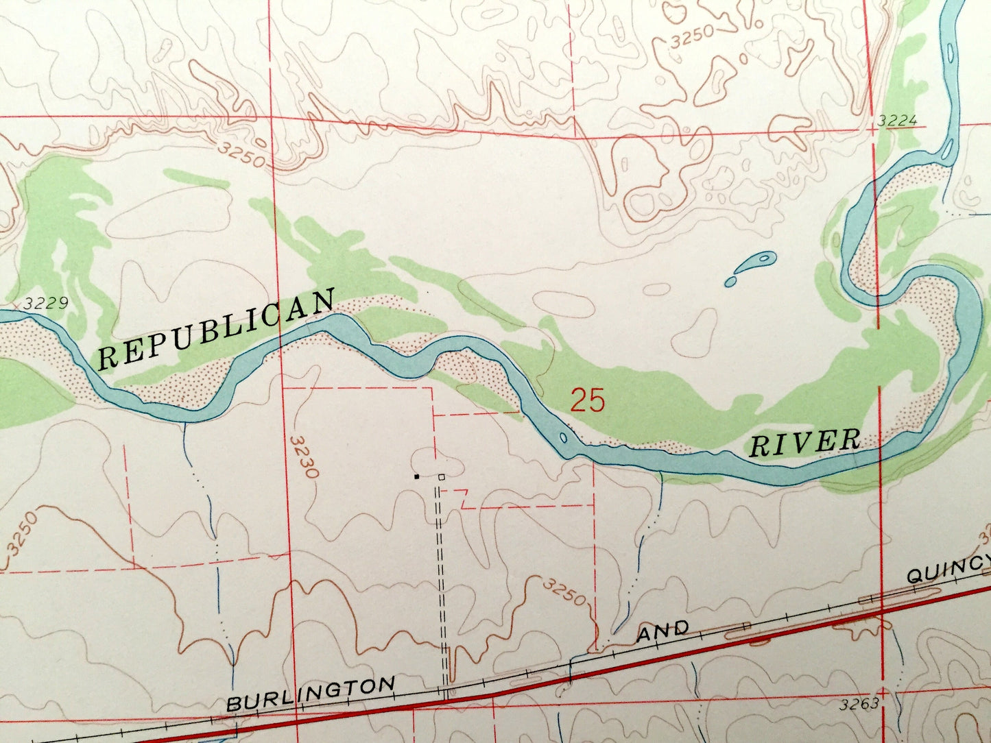 Antique Haigler, Nebraska & Nutty Combe, Kansas 1961 US Geological Survey Topographic Map – Dundy County, Cheyenne County, Republican River